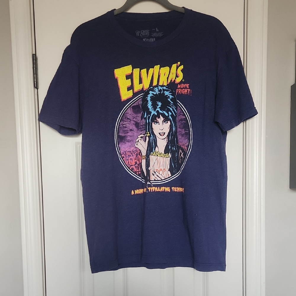 Elvira Graphic Short Sleeve Purple Tee